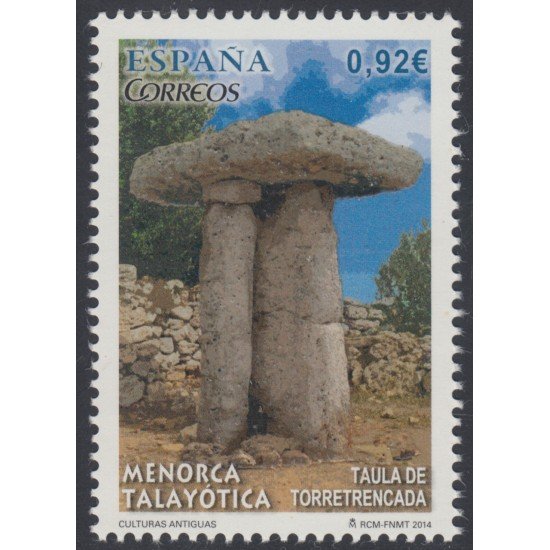 España Spain 4910 2014 Culturas Antiguas Menorca Talayótica MNH