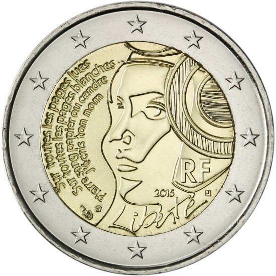 Francia 2015 2 € euros conmemorativos 225 Aniv. Fiesta de la Federación 