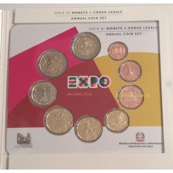 Monedas Euros Italia Cartera 2015