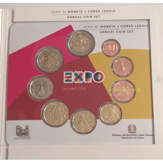 Monedas Euros Italia Cartera 2015
