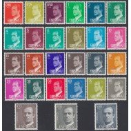 España Serie Básica 2386P/2607P 1982/1990 Juan Carlos I  Papel fósforo fosforescente 27 valores