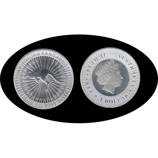 Australia 1 OZ onza 2016 Canguro 1$ Plata Ag Australia 1 OZ onza 2016 Canguro 1$ Plata Ag