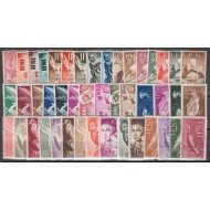 Ifni  1951 - 1954 Colección completa MH Sombras 