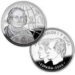España Spain 2006 12 euros V Centenario de la muerte de Cristóbal Colón Plata Ag
