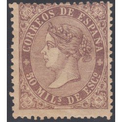 España Spain 98 1868 Isabel II MH