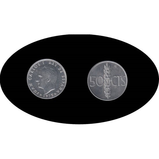 España Juan Carlos 0.50 pesetas JC 1975 *(19-76) España Juan Carlos 0.50 pesetas JC 1975 *(19-76)