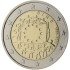 Irlanda  2015 2 € euros conmemorativos XXX Aniversario bandera