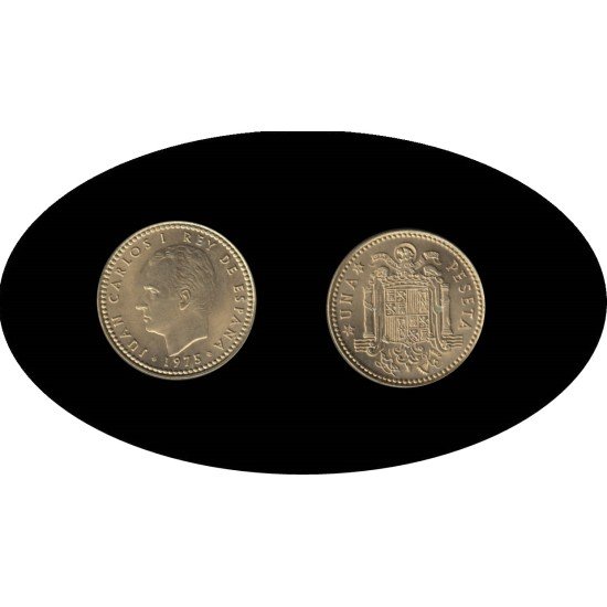 España Juan Carlos 1 peseta JC 1975 *(19-78)
