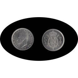 España Juan Carlos 5 Pesetas JC 1975 *(19-76) España Juan Carlos 5 Pesetas JC 1975 *(19-76)