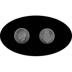 España Juan Carlos 5 Pesetas JC 1975 *(19-79) España Juan Carlos 5 Pesetas JC 1975 *(19-79)