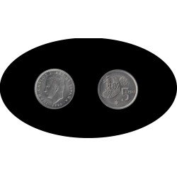 España Juan Carlos 5 Pesetas JC 1980 *(19-82) España Juan Carlos 5 Pesetas JC 1980 *(19-82)
