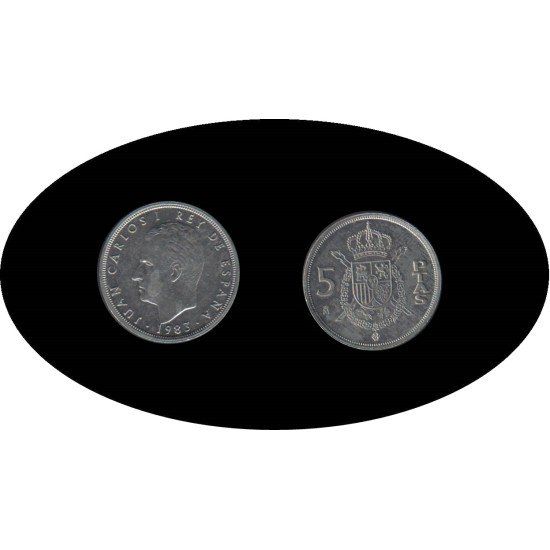 España Juan Carlos 5 Pesetas JC 1983 Madrid