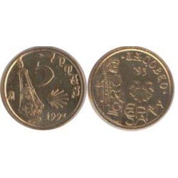 España Juan Carlos 5 Pesetas JC 1993 Madrid España Juan Carlos 5 Pesetas JC 1993 Madrid