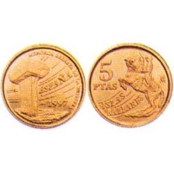 España Juan Carlos 5 Pesetas JC 1997 Madrid España Juan Carlos 5 Pesetas JC 1997 Madrid