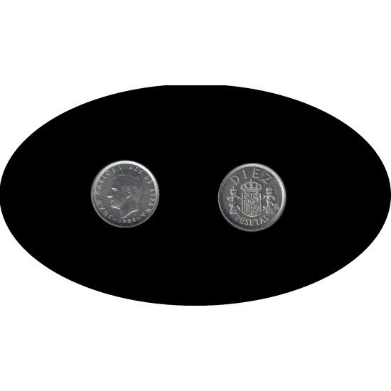 España Juan Carlos 10 Pesetas JC 1984 Madrid