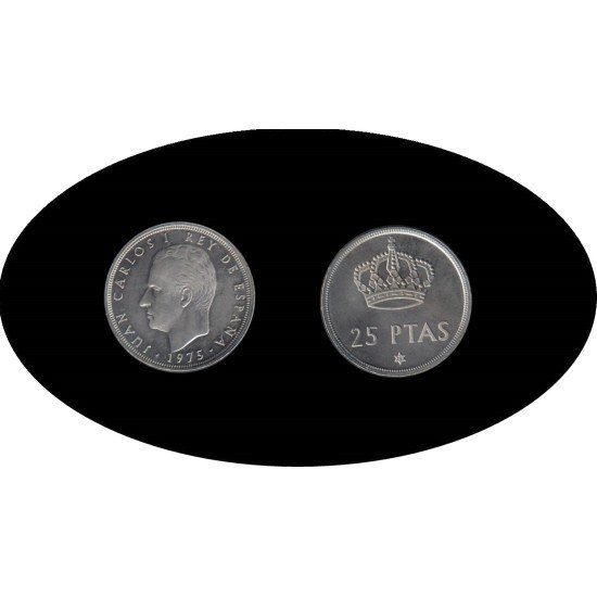 España Juan Carlos 25 Pesetas JC 1975*(19-79)