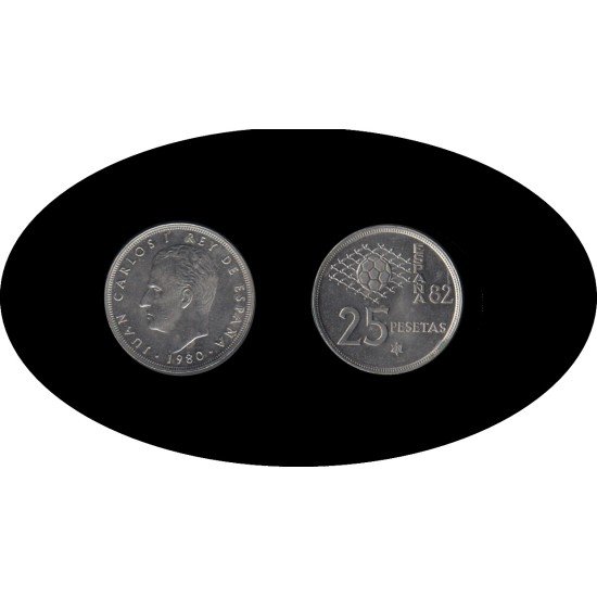 España Juan Carlos 25 Pesetas JC 1980 *(19-80)