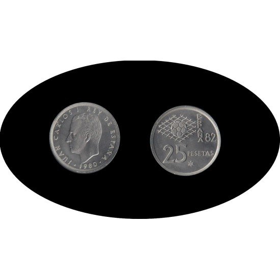España Juan Carlos 25 Pesetas JC 1980 *(19-82)