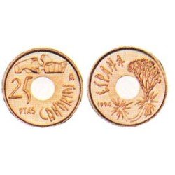 España Juan Carlos 25 Pesetas JC 1994 Madrid
