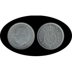 España Juan Carlos 50 Pesetas JC 1975 *(19-76) España Juan Carlos 50 Pesetas JC 1975 *(19-76)