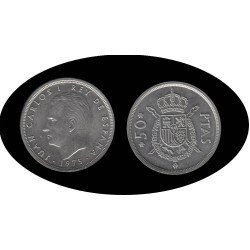 España Juan Carlos 50 Pesetas JC 1975 *(19-78) España Juan Carlos 50 Pesetas JC 1975 *(19-78)