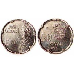 España Juan Carlos 50 Pesetas JC 1990 REY España Juan Carlos 50 Pesetas JC 1990 REY