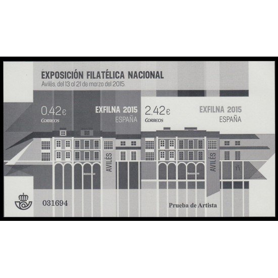 España Spain Prueba de lujo 121 2015 Exfilna 2015 Avilés