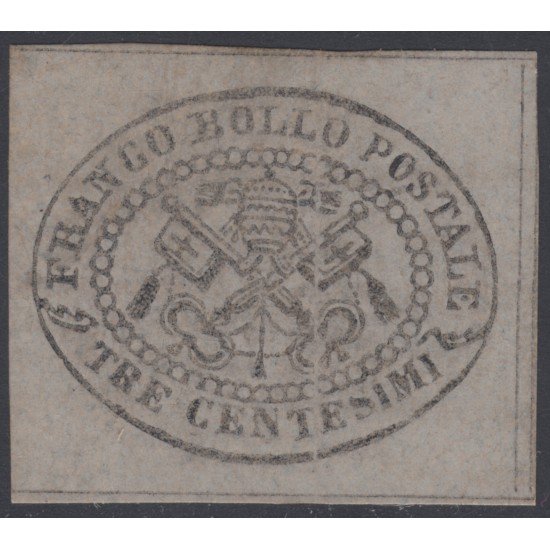 Italia Estados Pontificios Nº 13 1867 Escudo de Armas Marquilla Roig MH Italia Estados Pontificios Nº 13 1867 Escudo de Armas Marquilla Roig MH