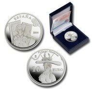 España Spain monedas Euros conmemorativos 2009 Dali Busto mujer 10 euros Plata España Spain monedas Euros conmemorativos 2009 Dali Busto mujer 10 euros Plata