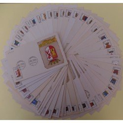 España Spain Serie completa Escudos en SPD Sobres Primer Día 