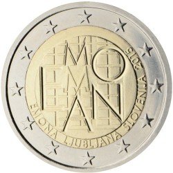 Eslovenia 2015 2 € euros conmemorativos Asentamiento Romano Emona 