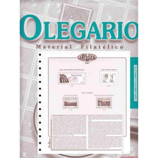 Hojas España Olegario Años completos sin montar - 2007/2011 Hojas España Olegario Años completos sin montar - 2007/2011