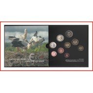 Letonia Latvija 2015 Cartera Oficial Monedas € euro Cigüeña Stork