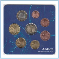 Andorra 2014 Cartera Oficial Euros € Residentes 