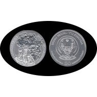 Ruanda Rwanda 1 OZ onza 2016 Suricato Suricata 50 Francs Plata  Ag 