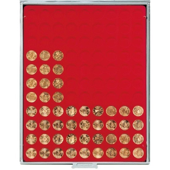 Lindner 2550 Bandeja 20 mm para monedas con 99 hoyos redondos