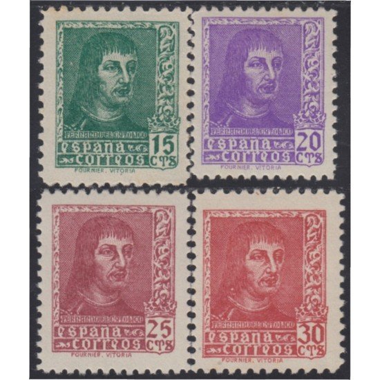 España Spain 841/44 1938 Fernando el Católico MH España Spain 841/44 1938 Fernando el Católico MH