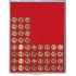 Lindner 2580 Bandeja 22,25 mm para monedas con 80 hoyos redondos