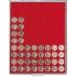 Lindner 2108 Bandeja 23,5 mm para monedas con 80 hoyos redondos