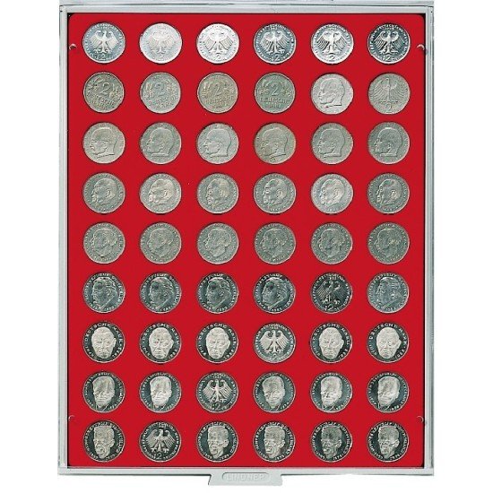 Lindner 2109 Bandeja 26,75 mm para monedas con 54 hoyos redondos