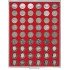 Lindner 2109 Bandeja 26,75 mm para monedas con 54 hoyos redondos