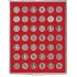 Lindner 2107 Bandeja 27,5 mm para monedas con 42 hoyos redondos