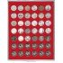 Lindner 2105 Bandeja 29,5 mm para monedas con 42 hoyos redondos