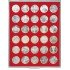 Lindner 2101 Bandeja 36 mm para monedas con 30 hoyos redondos
