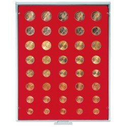 Lindner 2506 Bandeja para monedas por 6 series actual monedas €