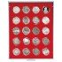 Lindner 2103 Bandeja 42 mm para monedas con 20 huecos redondos en cápsulas