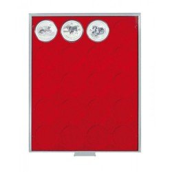Lindner 2543 Bandeja 49 mm para monedas con 20 huecos redondos en cápsulas Lindner 2543 Bandeja 49 mm para monedas con 20 huecos redondos en cápsulas