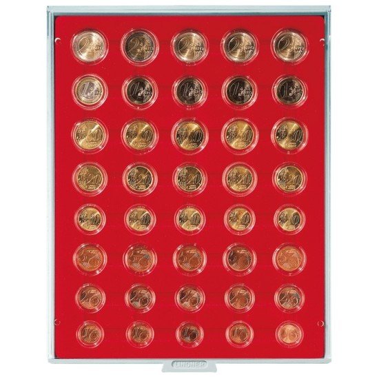 Lindner 2556 Bandejas para 5 serie de monedas €