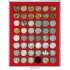 Lindner 2148 Bandeja 30 mm para monedas con 48 compartimentos cuadrados 