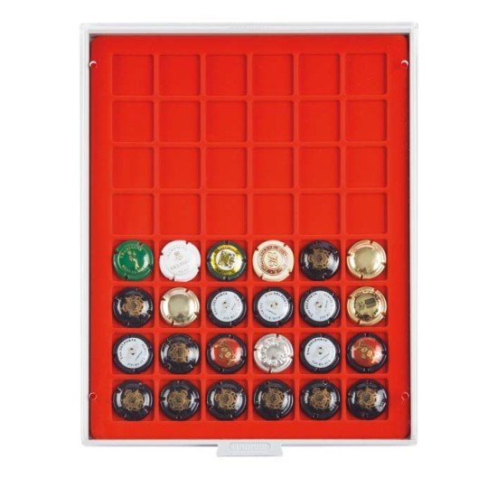 Lindner 2148F Bandeja 30 mm para placas de cava con 48 compartimentos cuadrados